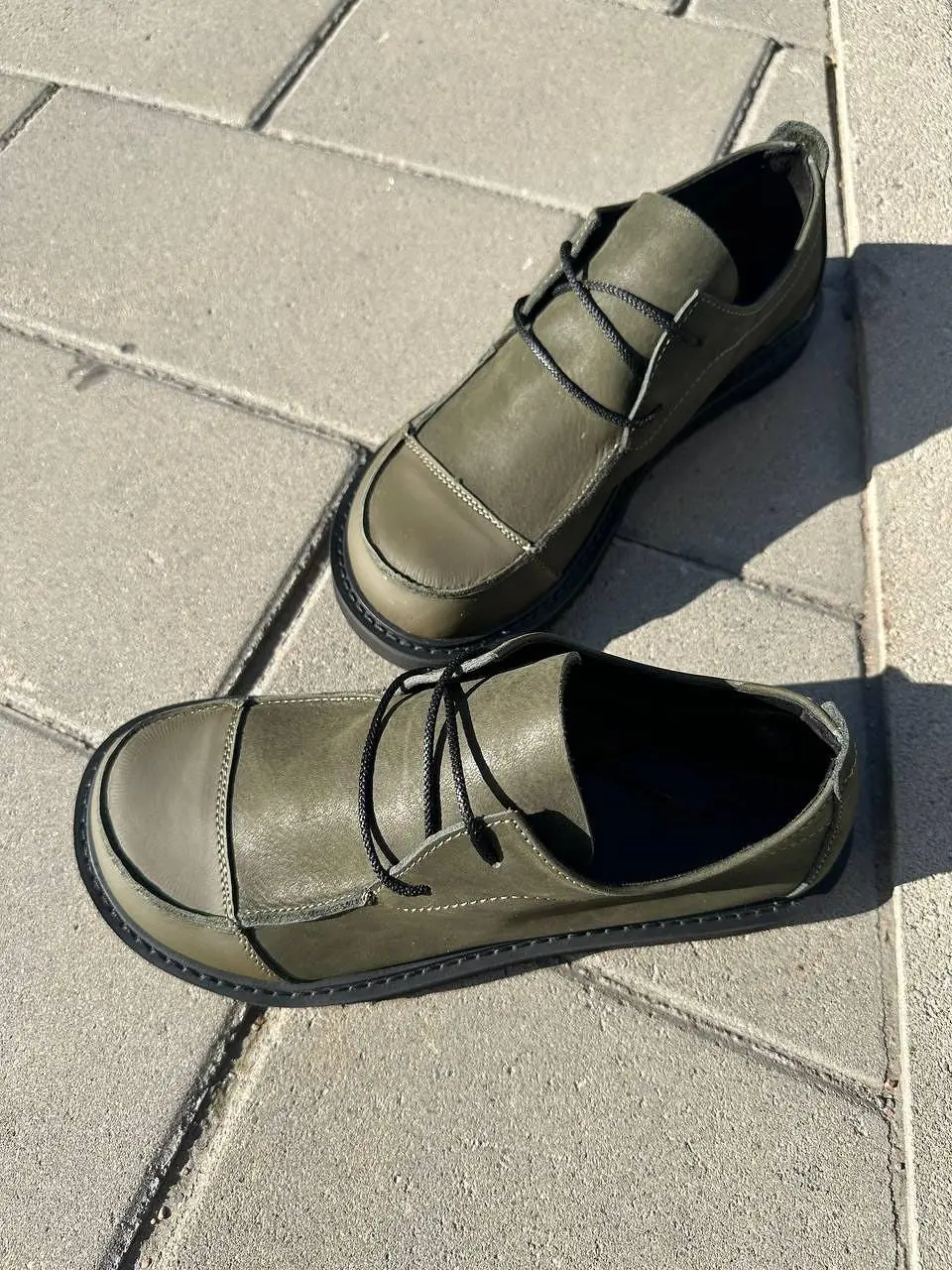 Handmade Women Suede Shoes Wide Toe Box Leather